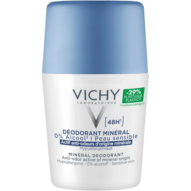 Vichy Deodorant Mineral 48H Roll-On Deodorant 50ml - 1