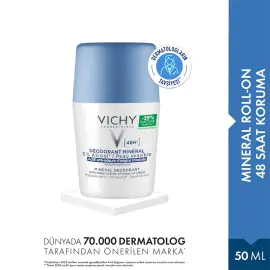 Vichy Deodorant Mineral 48H Roll-On Deodorant 50ml - 2