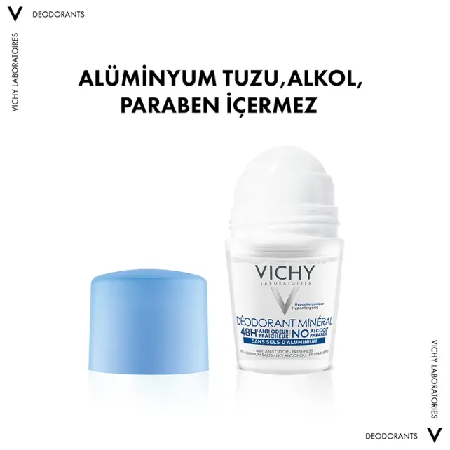 Vichy Deodorant Mineral 48H Roll-On Deodorant 50ml - 4