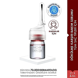 Vichy Dercos Aminexil 5 Women - Saç Dökülmesine Karşı Serum 21x6ml - 2