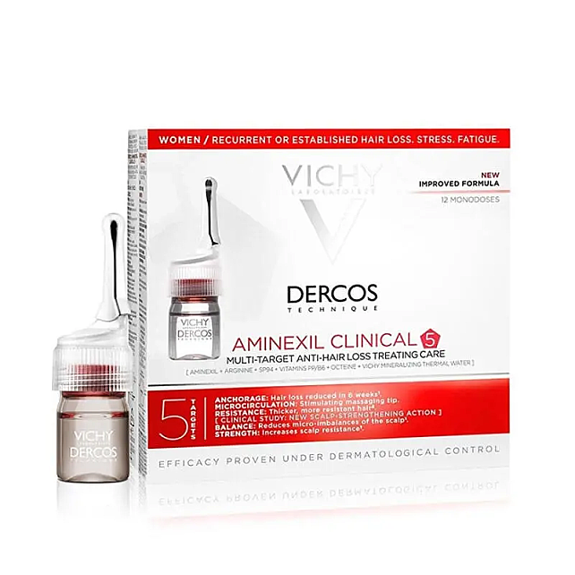 Vichy Dercos Aminexil 5 Women - Saç Dökülmesine Karşı Serum 21x6ml - 3