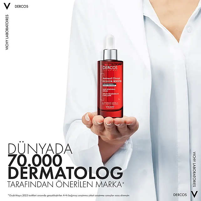Vichy Dercos Aminexil R.E.G.E.N. Booster Hair Renewing - Dökülme Karşıtı Saç Bakım Serumu 90ml - 9