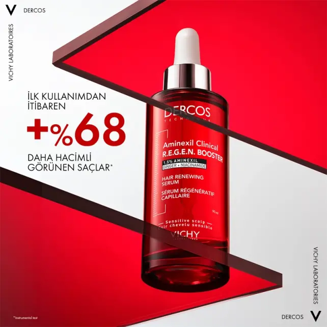 Vichy Dercos Aminexil R.E.G.E.N Booster Hair Renewing - Dökülme Karşıtı Saç Bakım Serumu 90ml - 4