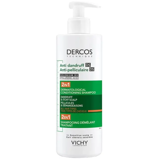 Vichy Dercos Anti Dandruff 2 In 1 - Kepek Karşıtı Şampuan ve Bakım Kremi 390ml - 1