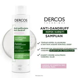 Vichy Dercos Anti Dandruff Kepek Karşıtı Şampuan 200ml - 4