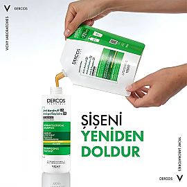 Vichy Dercos Anti-Dandruff Shampoo Refill - Kuru Saç Kepek Karşıtı Şampuan 390ml - 4
