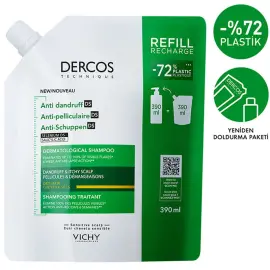 Vichy Dercos Anti-Dandruff Shampoo Refill - Kuru Saç Kepek Karşıtı Şampuan 390ml - 2