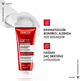 Vichy Dercos Collagen Filler 17 Ultra Repairing Conditioner - Onarıcı Etkili Saç Kremi 200ml - 7