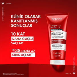 Vichy Dercos Collagen Filler 17 Ultra Repairing Conditioner - Onarıcı Etkili Saç Kremi 200ml - 4
