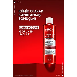 Vichy Dercos Collagen Filler 17 Ultra Repairing Shampoo - Onarıcı Etkili Şampuan 200ml - 3
