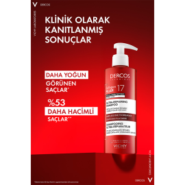 Vichy Dercos Collagen Filler 17 Ultra Repairing Shampoo - Onarıcı Etkili Şampuan 400ml - 4