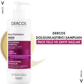 Vichy Dercos Densi Solutions Thickening Shampoo - Saç Bakım Şampuanı 400ml - 3