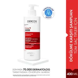 Vichy Dercos Energisant Shampoo - Dökülme Karşıtı Bakım Şampuanı 400ml - 2