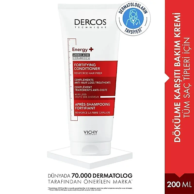 Vichy Dercos Energy+ Fortifying Conditioner - Güçlendirici Etkili Saç Kremi 200ml - 2