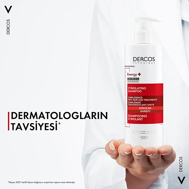 Vichy Dercos Energy+ Shampoo - Dökülme Karşıtı Saç Bakım Şampuanı 400ml - 5
