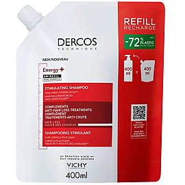 Vichy Dercos Energy+ Shampoo Refill - Dökülme Karşıtı Saç Bakım Şampuanı 400ml - Vichy
