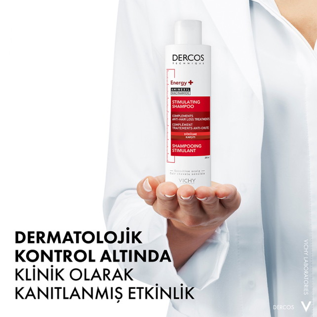Vichy Dercos Energy+ Stimulating Shampoo - Dökülme Karşıtı Bakım Şampuanı 200ml - 5