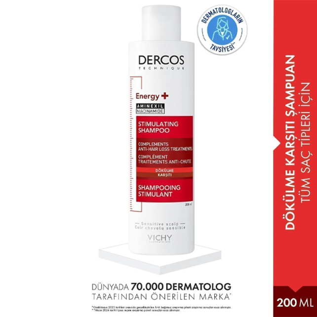 Vichy Dercos Energy+ Stimulating Shampoo - Dökülme Karşıtı Bakım Şampuanı 200ml - 2