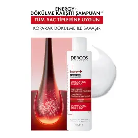 Vichy Dercos Energy+ Stimulating Shampoo - Dökülme Karşıtı Bakım Şampuanı 200ml - 3