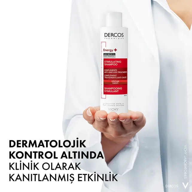 Vichy Dercos Energy+ Stimulating Shampoo - Dökülme Karşıtı Bakım Şampuanı 200ml - 5