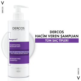 Vichy Dercos Neogenic Şampuan -Yoğunlaştırıcı Saç Bakım Şampuanı 400ml - 3