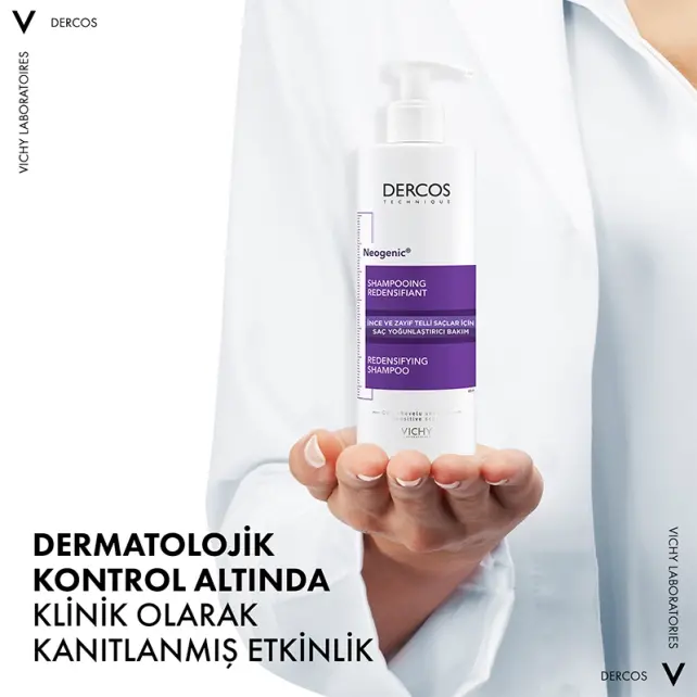 Vichy Dercos Neogenic Şampuan -Yoğunlaştırıcı Saç Bakım Şampuanı 400ml - 5