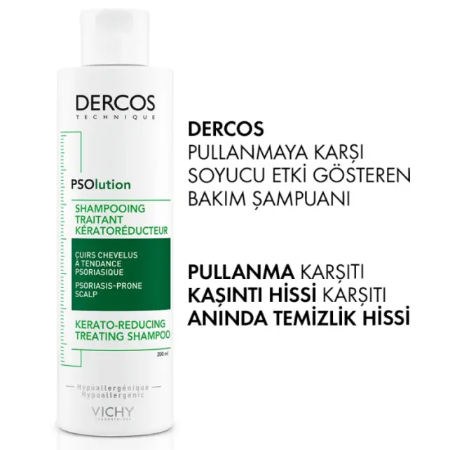 Vichy Dercos PSOlution Shampoo - Kepek Karşıtı Bakım Şampuanı 200ml - 3