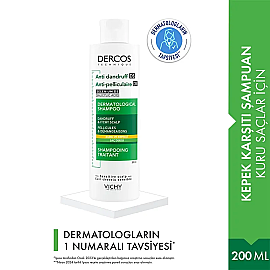 Vichy Dercos Shampoo - Kuru Saçlar İçin Kepek Karşıtı Saç Şampuanı 200ml - 2