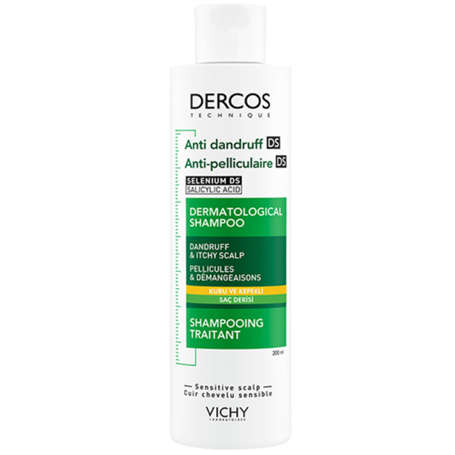 Vichy Dercos Shampoo-Kuru Saçlar İçin Kepek Karşıtı Saç Şampuanı 200ml - 1