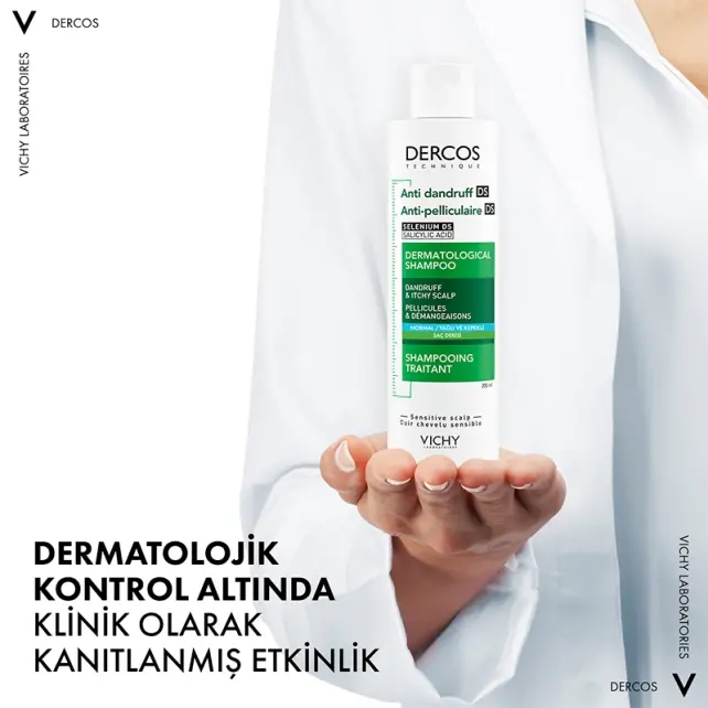Vichy Dercos Shampoo - Yağlı Saçlar İçin Kepek Karşıtı Şampuan 200ml - 5