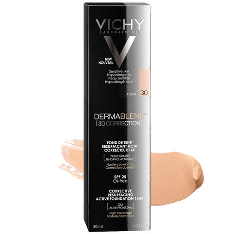 Vichy Dermablend 3D Correction - Yağlı Ciltler İçin Kapatıcı No:30 Sand Vichy Dermablend 3D Correction - Yağlı Ciltler İçin Kapatıcı No:30 Sand