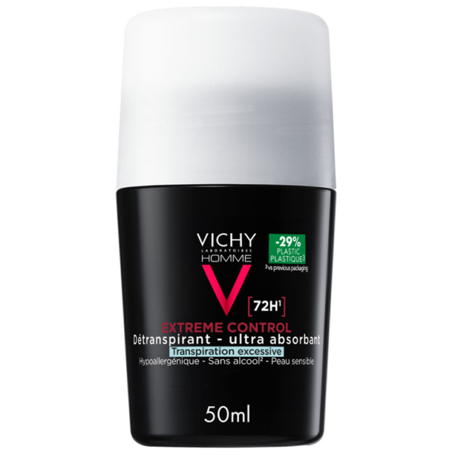Vichy Homme Deo Roll On Anti Perspirant 72H - Erkekler İçin Deodorant 50ml - 1