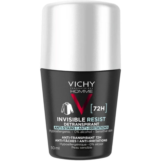Vichy Homme Invisible Resist Dermo Detranspirant - Terleme Karşıtı Deodorant 50ml - 1