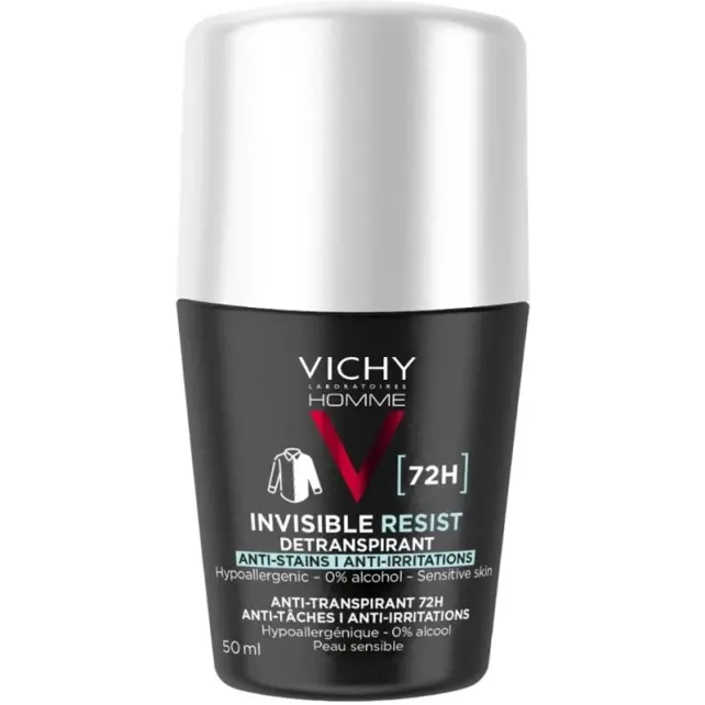 Vichy Homme Invisible Resist Dermo Detranspirant - Terleme Karşıtı Deodorant 50ml - 1