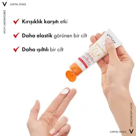Vichy Ideal Soleil Anti-Age Care SPF 50+ Anti-Age Güneş Koruyucu 50ml - 4
