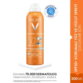 Vichy Ideal Soleil Childiren SPF 50+ Çocuklar İçin Güneş Koruyucu Sprey 200ml - 2