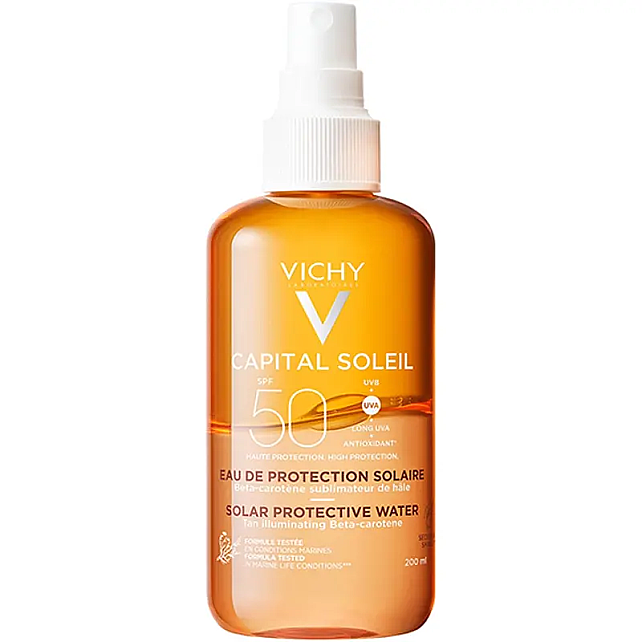 Vichy Ideal Soleil Enhanced Tan Solar Protective Water SPF 50 Güneş Spreyi 200ml - 1