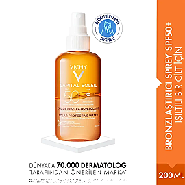 Vichy Ideal Soleil Enhanced Tan Solar Protective Water SPF 50 Güneş Spreyi 200ml - 2