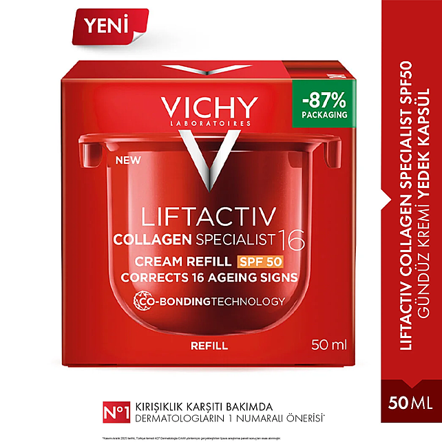 Vichy Liftactiv Collagen Specialist 16 Anti-Aging Day Cream Refill - Yaşlanma Karşıtı Gündüz Kremi 50ml - 8
