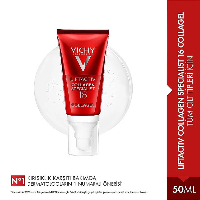 Vichy Liftactiv Collagen Specialist 16 Glow Boosting Gel Aydınlatıcı Etkili Jel 50ml - 8