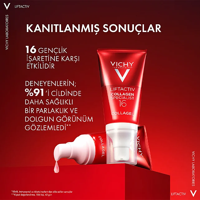 Vichy Liftactiv Collagen Specialist 16 Glow Boosting Gel Aydınlatıcı Etkili Jel 50ml - 3
