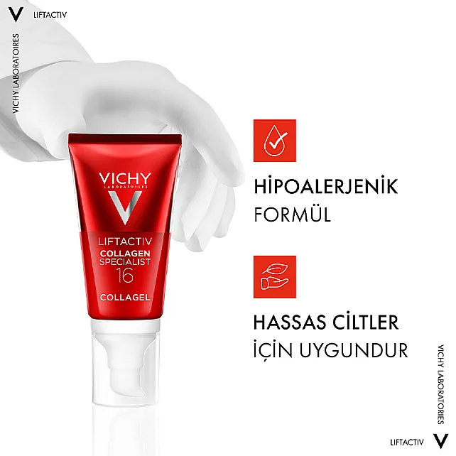 Vichy Liftactiv Collagen Specialist 16 Glow Boosting Gel Aydınlatıcı Etkili Jel 50ml - 5
