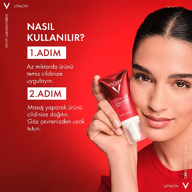 Vichy Liftactiv Collagen Specialist 16 Glow Boosting Gel Aydınlatıcı Etkili Jel 50ml - 6