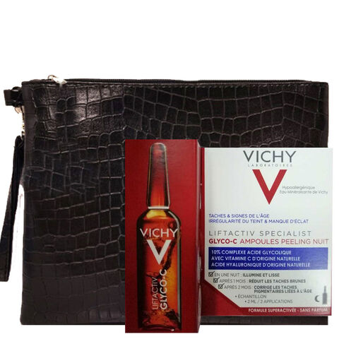 Vichy Liftactiv Glyco-C Leke Karşıtı Ampul Serum 2ml & Çanta Vichy Liftactiv Glyco-C Leke Karşıtı Ampul Serum 2ml & Çanta