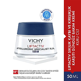 Vichy Liftactiv Night Supreme Cream - Yaşlanma Karşıtı Gece Bakım Kremi 50ml - 2