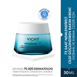 Vichy Mineral 89 72H Moisture Boosting Light Cream - Nemlendirici Bakım Kremi 50ml - 2