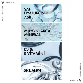 Vichy Mineral 89 72H Moisture Boosting Light Cream - Nemlendirici Bakım Kremi 50ml - 3