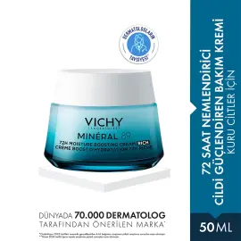 Vichy Mineral 89 72H Moisture Boosting Rich Cream - Nemlendirici Bakım Kremi 50ml - 2