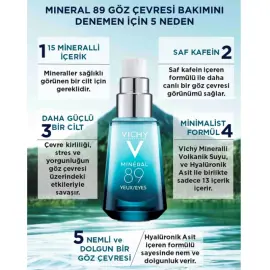Vichy Mineral 89 Eyes - Yoğun Nemlendirici Göz Çevresi Bakım Serumu 15ml - 3