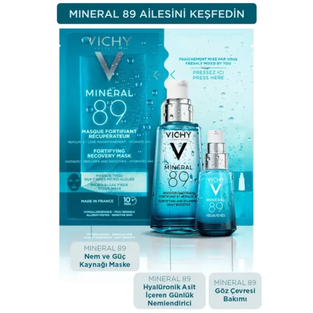 Vichy Mineral 89 Eyes - Yoğun Nemlendirici Göz Çevresi Bakım Serumu 15ml - 4